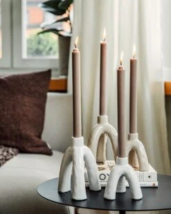 Kerzenleuchter Low Flow Warmgrau -Einrichtungsgeschäft 402152 36424