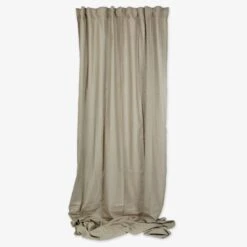 Vorhang Leinen-Mix 145 X 300 Cm 2er-Pack Hell Khaki Grün