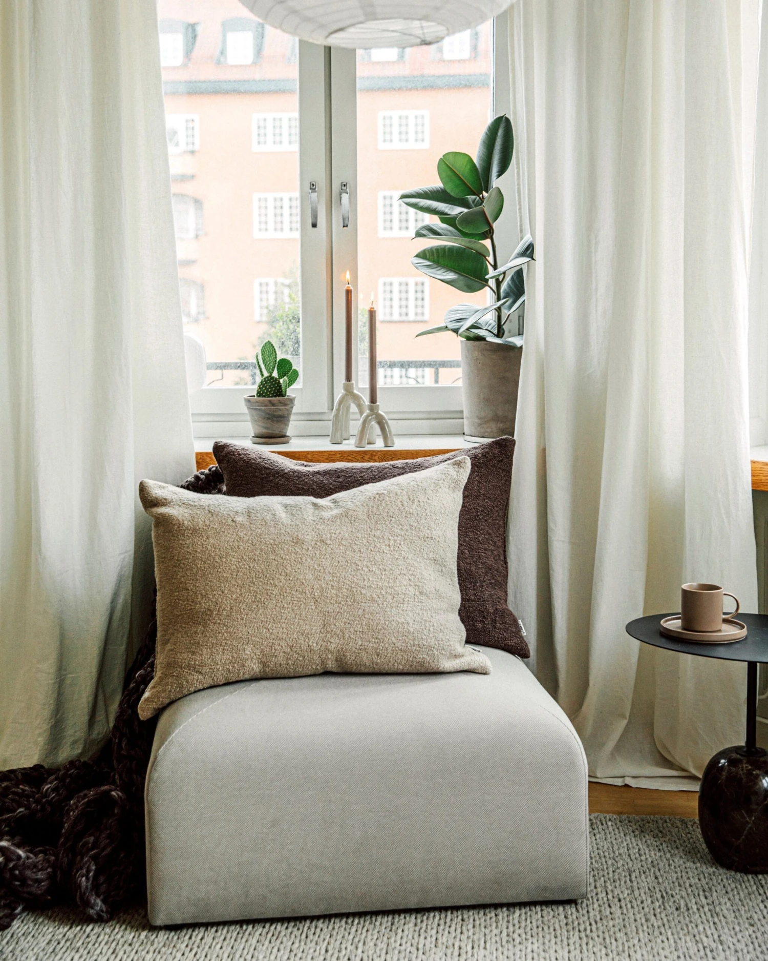 Kissen Mini Pea 50 X 70 Braun 6 Kissen Mini Pea 50 X 70 Braun – Bild 4