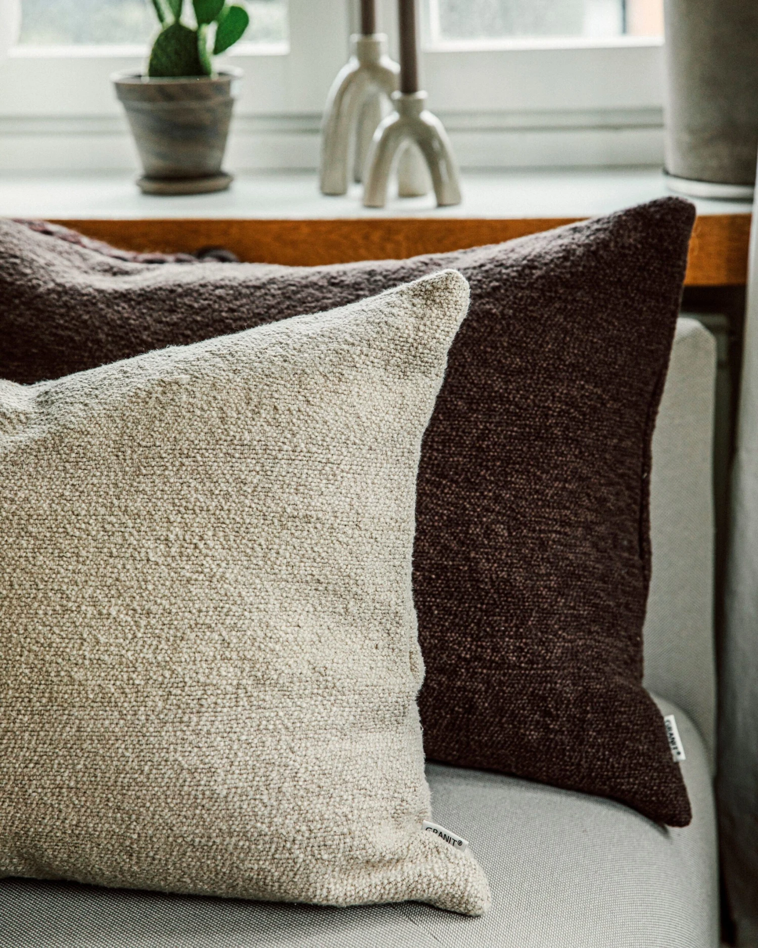 Kissen Mini Pea 50 X 70 Braun 7 Kissen Mini Pea 50 X 70 Braun – Bild 5