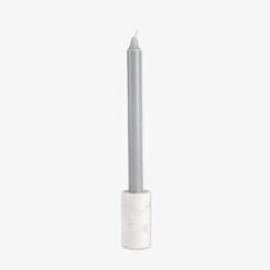 Kerzenhalter Marmor Krone H 9 Cm Weiß