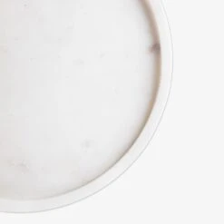 Tablett Marmor Ø 28 Cm Weiß -Einrichtungsgeschäft 402274 35747