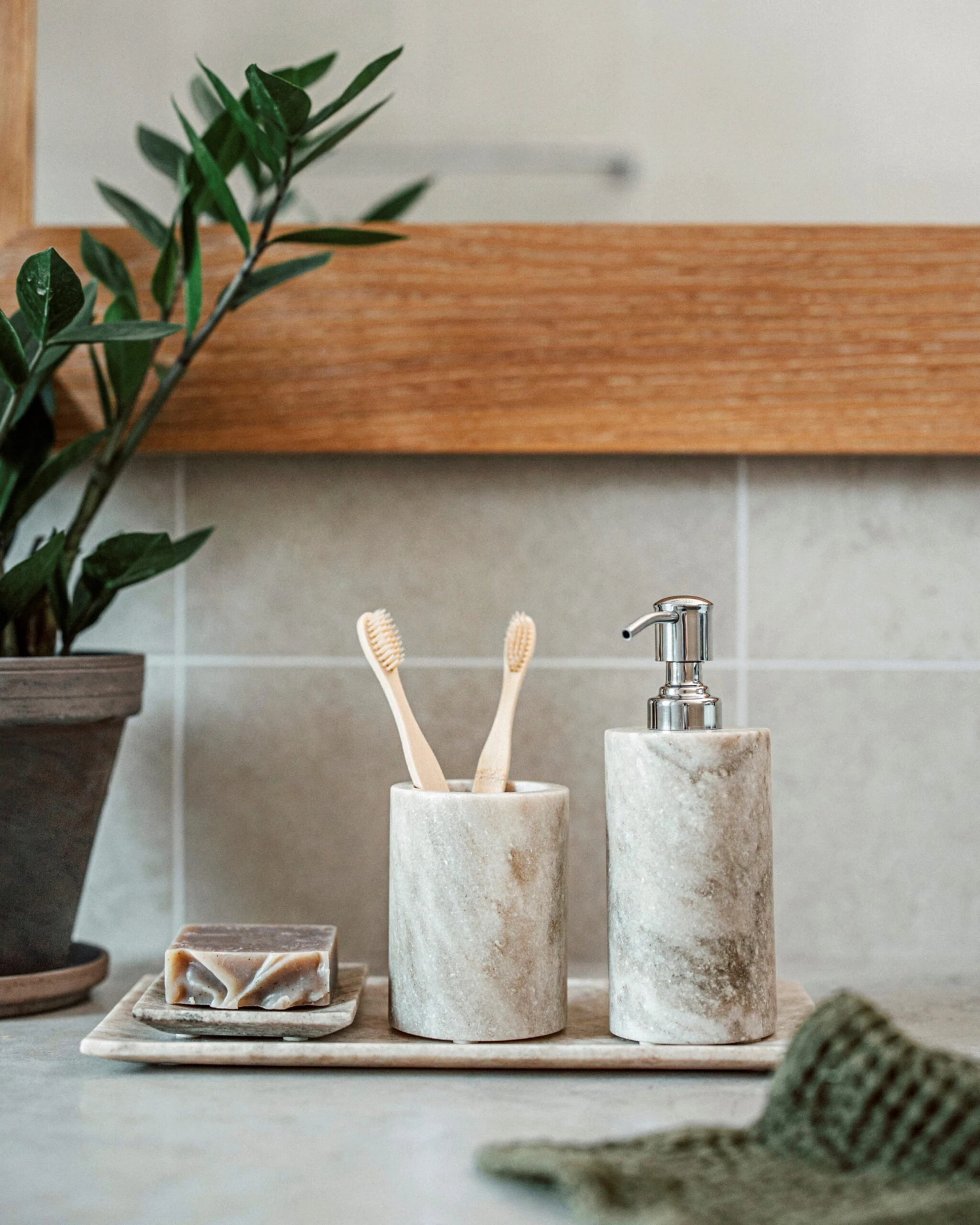 Seifenschale Beige Marmor 7 Seifenschale Beige Marmor – Bild 5