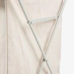 Wäschekorb Canvas/Metall Hellbeige -Einrichtungsgeschäft 402550 37525