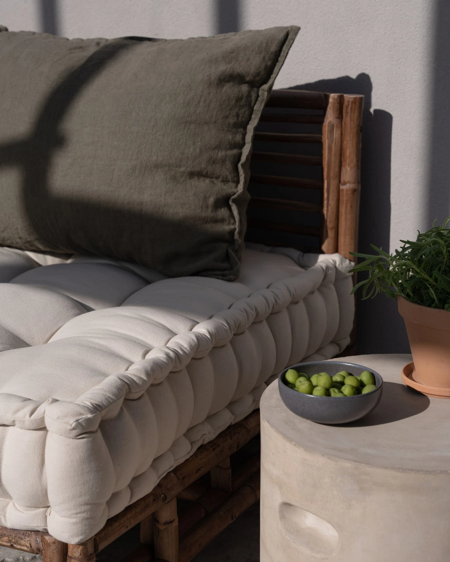 Sitzkissen XL Lang Hellbeige 7 Sitzkissen XL Lang Hellbeige – Bild 5