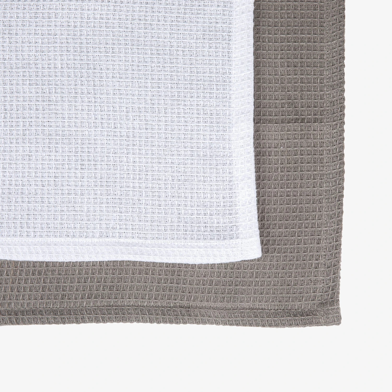 Küchenhandtuch Waffel 50x70cm 2er-Pack Grau/Weiß 8 Küchenhandtuch Waffel 50x70cm 2er-Pack Grau/Weiß – Bild 6