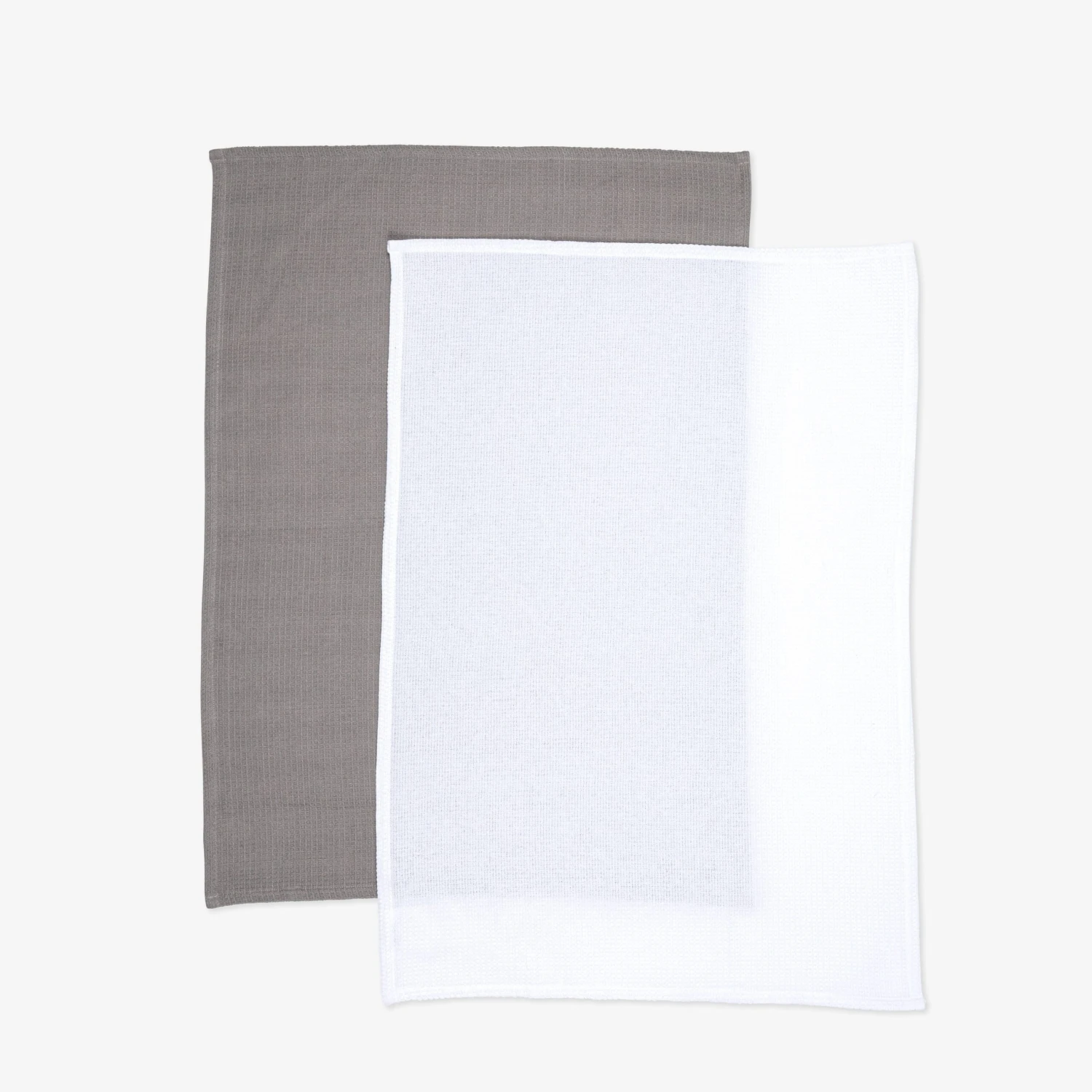 Küchenhandtuch Waffel 50x70cm 2er-Pack Grau/Weiß 7 Küchenhandtuch Waffel 50x70cm 2er-Pack Grau/Weiß – Bild 5