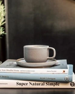 Tasse Mit Untertasse Bruno Steingut Grau 7 Tasse Mit Untertasse Bruno Steingut Grau -Einrichtungsgeschäft 402695 38266