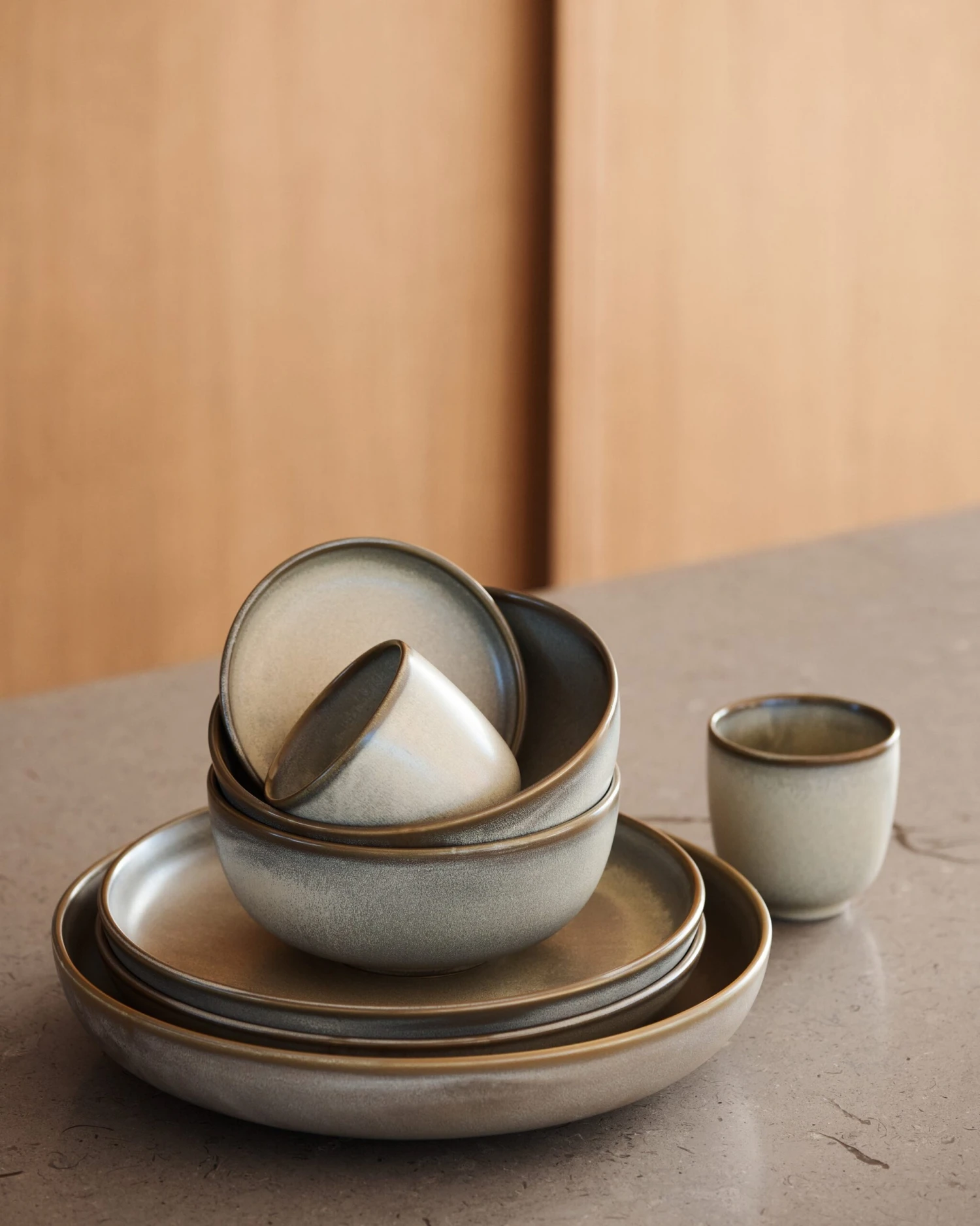 DUKA Toscana Schale 29,5 Cm, Grün 7 DUKA Toscana Schale 29,5 Cm, Grün – Bild 5